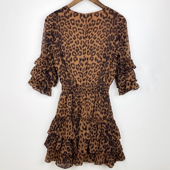 Fate Leopard Ruffle Dress - Picture 3 of 6
